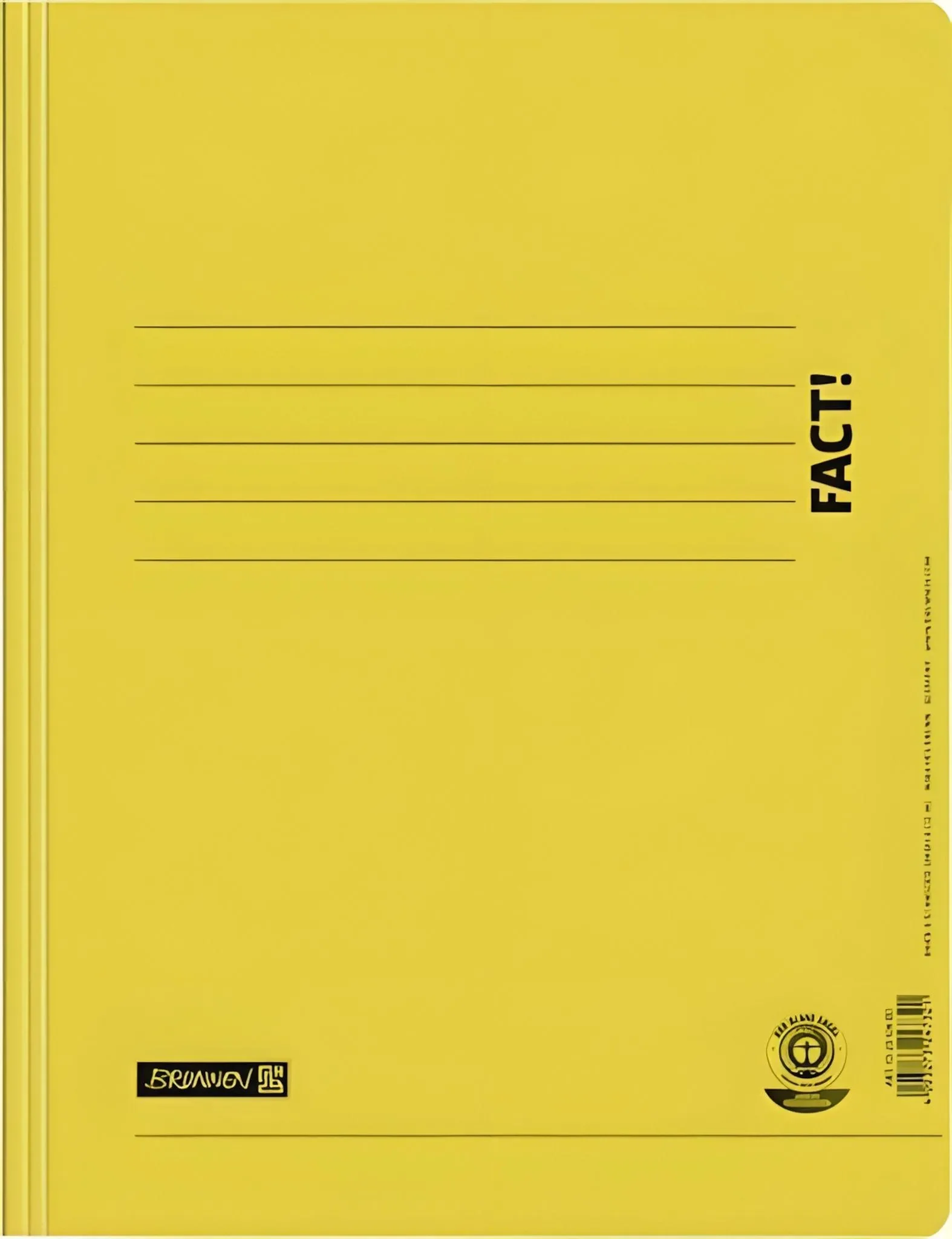 Schnellhefter A4 aus Recyclingkarton – FACT! Gelb