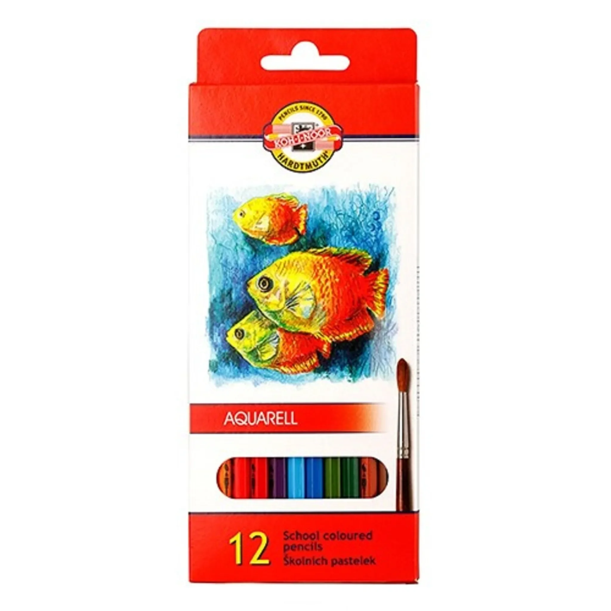 Aquarellstifte – 12 Farben, wasservermalbar