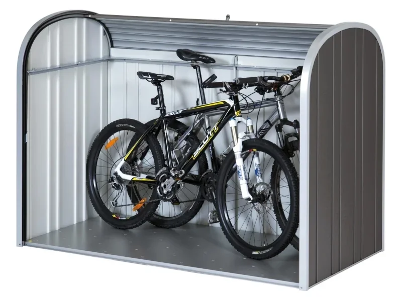 BIOHORT StoreMax 190 Garten Aufbewahrungsbox Dunkelgrau Metallic