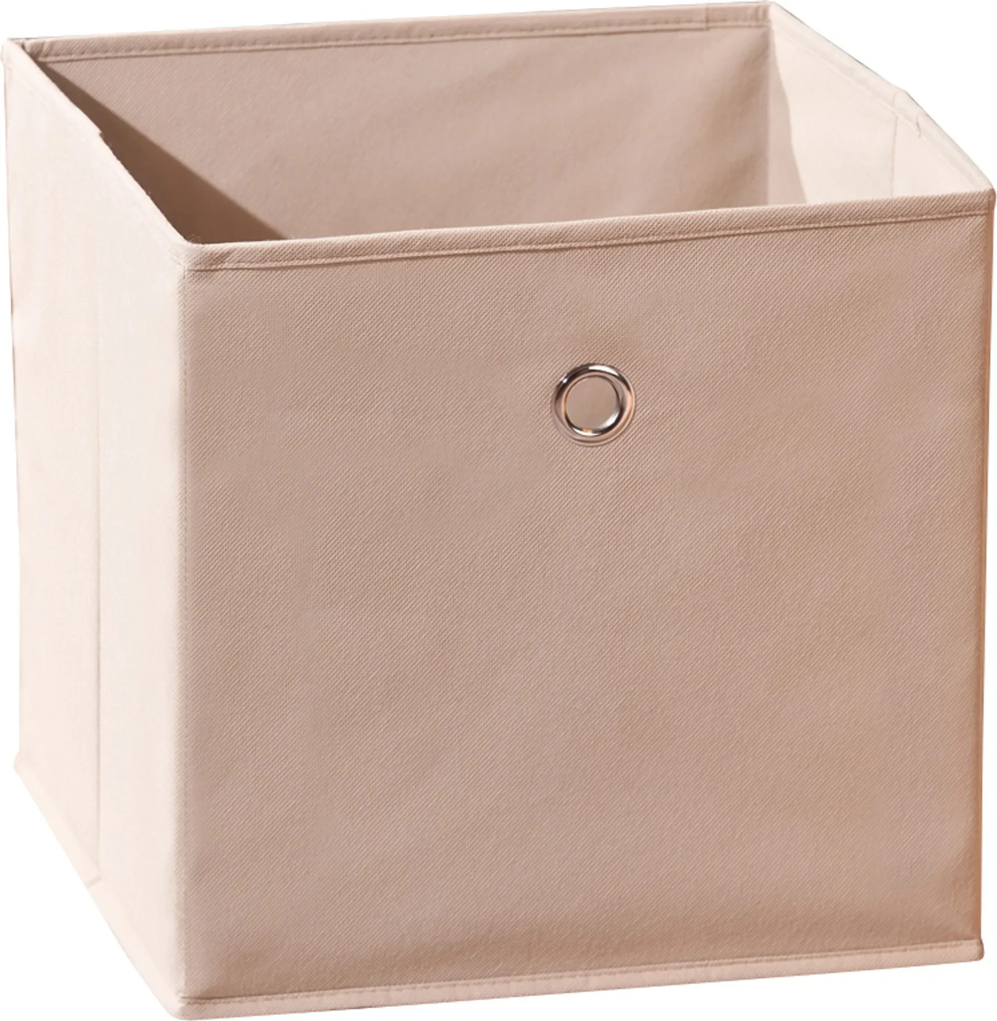 Faltkiste WINNY Beige – praktischer Organizer mit Metallöse