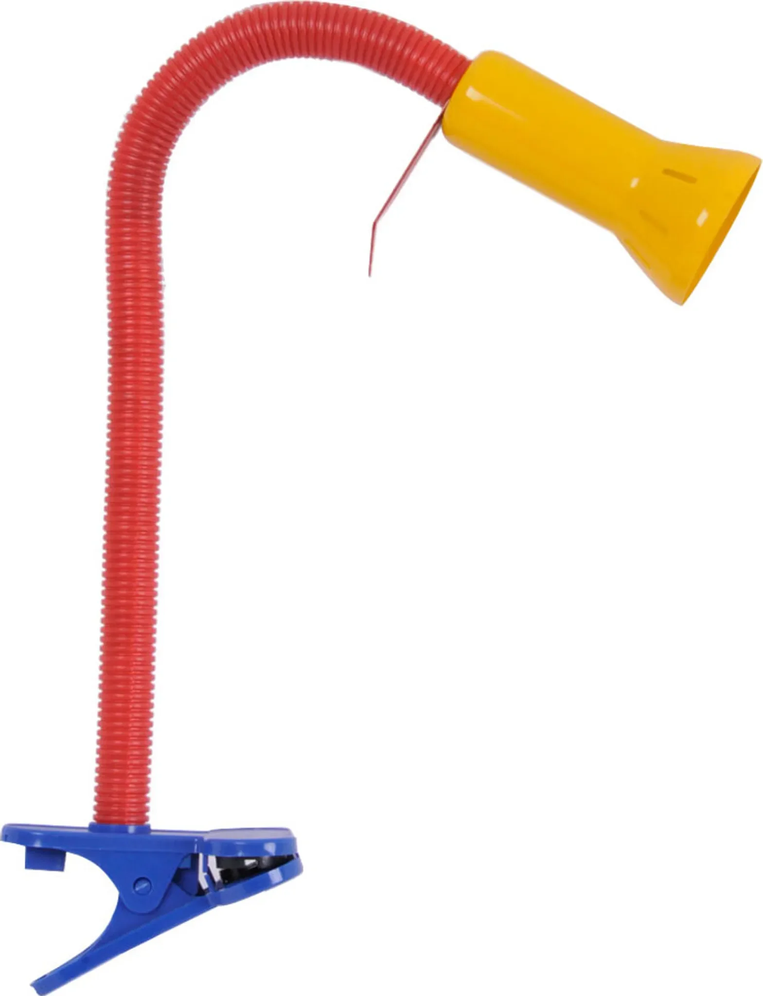 Klemmleuchte „Flex“ – bunte Tischleuchte mit flexiblem Arm, E14