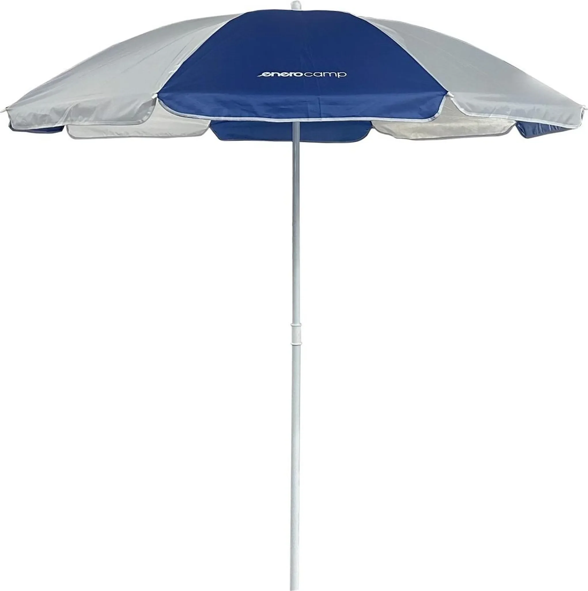 Strand- & Balkonsonnenschirm 160 cm – Weiß-Blau