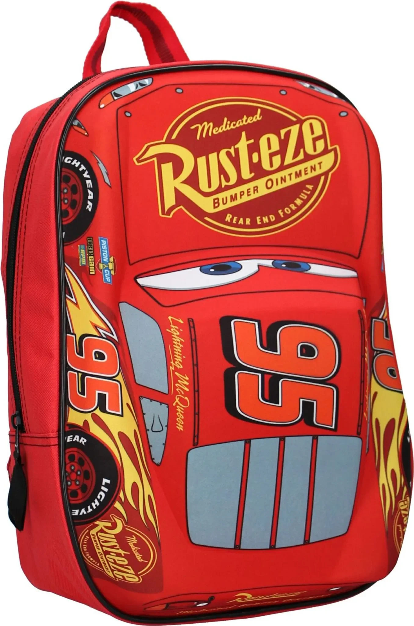 Kinder-Rucksack 3D „Cars – Lightning McQueen“, rot