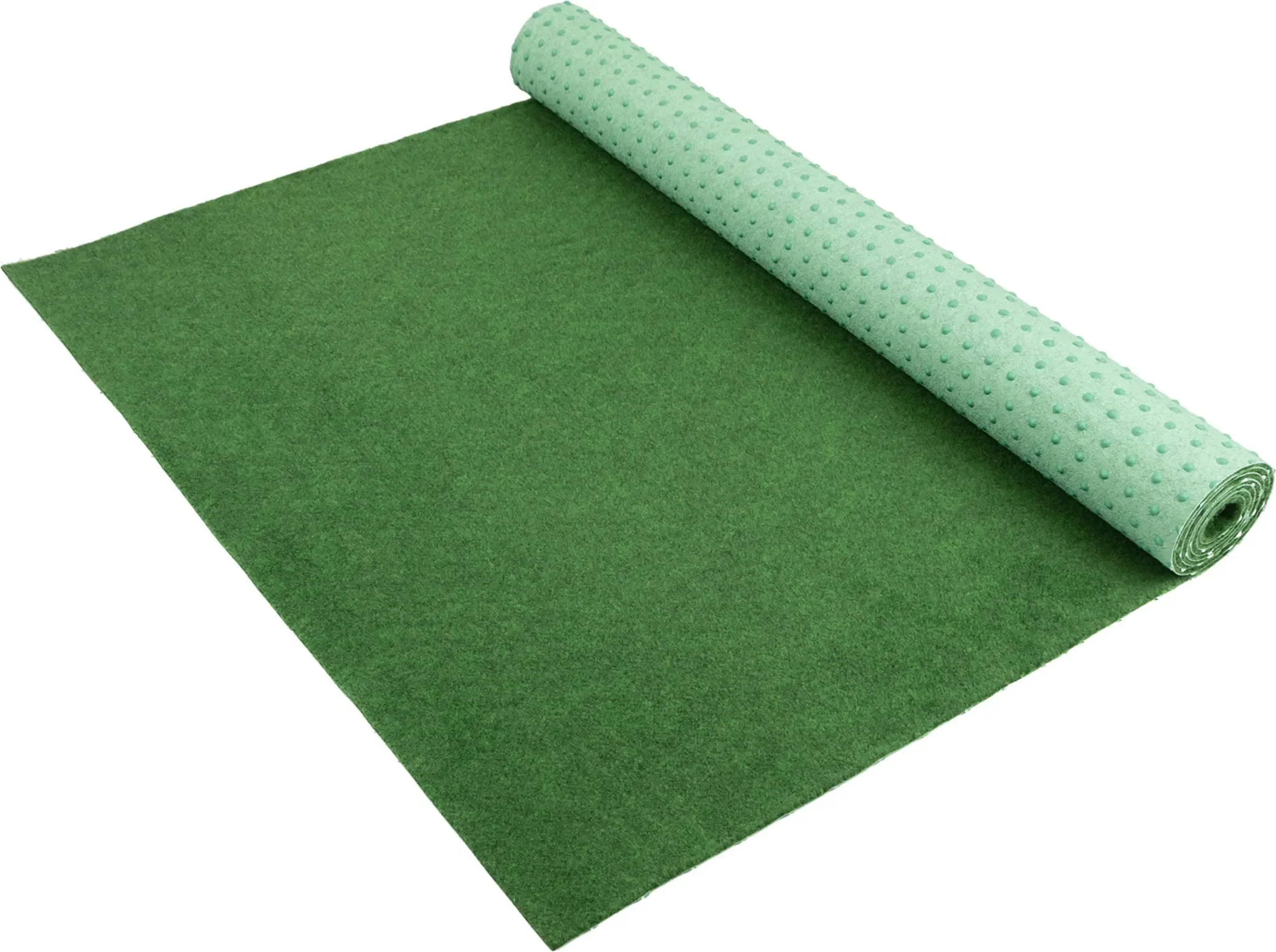 Rasenteppich COMFORT 133 × 100 cm – Grün, Kunstrasen mit Noppen-Drainage