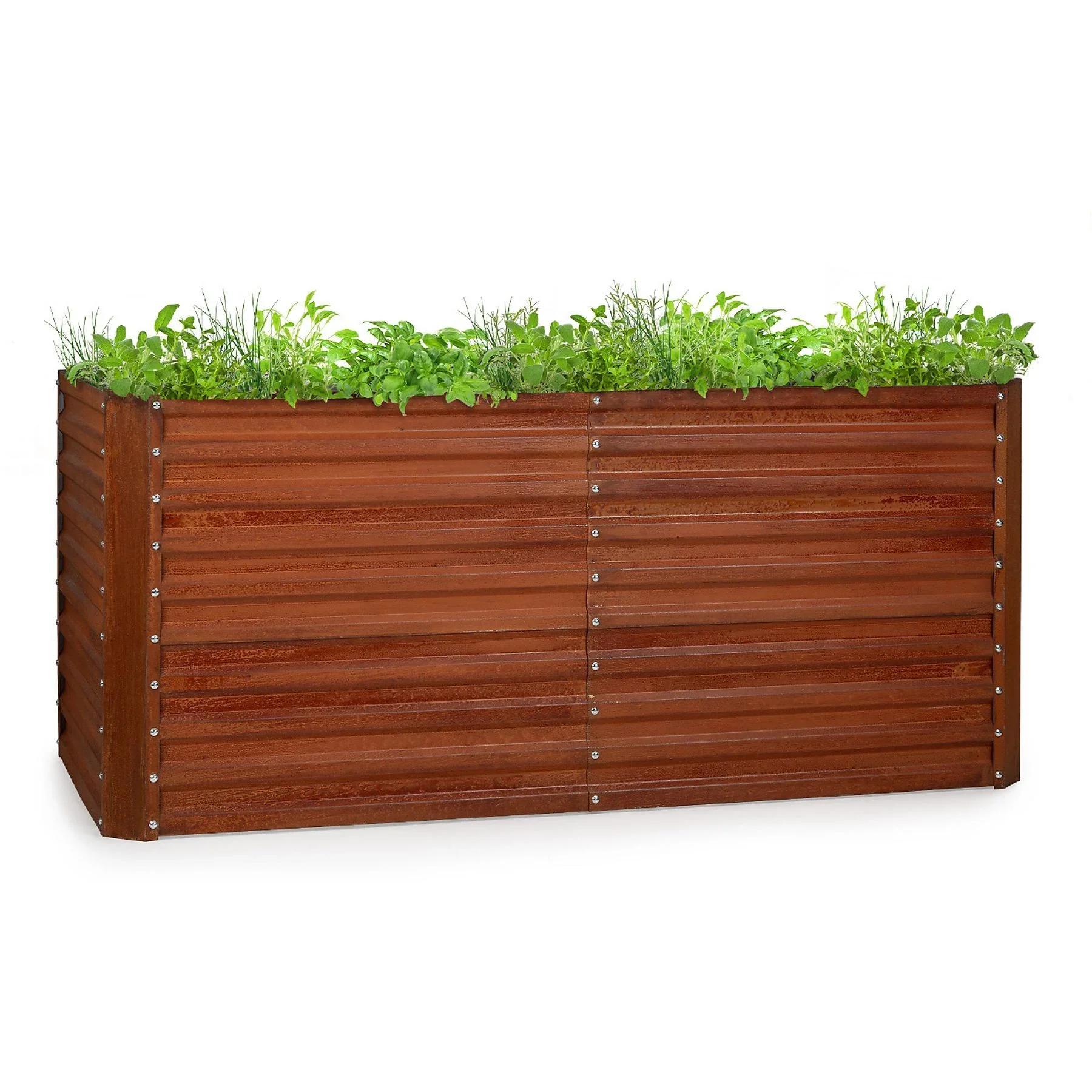 BLUMFELDT Rust Grow Hochbeet Rostrot Metall Garten Pflanzkasten