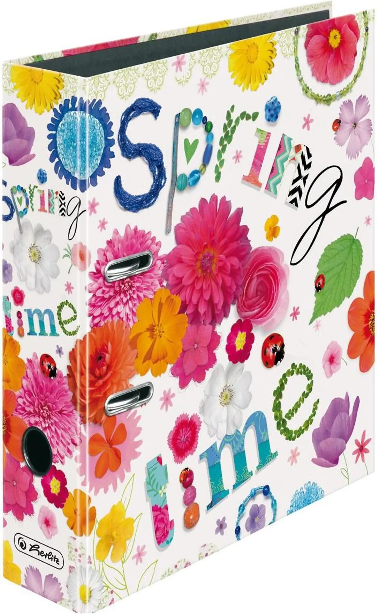 Motivordner DIN A4 – 80 mm Rücken, Design „Springtime“