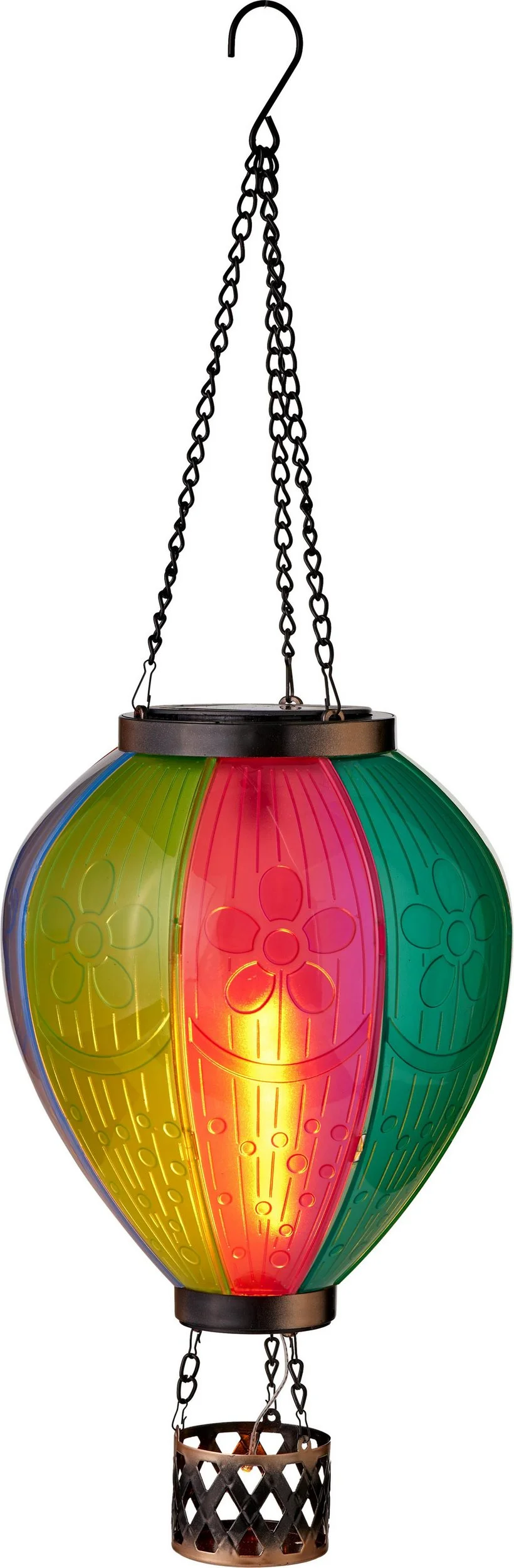 LED Solar-Laterne – Heißluftballon, 58 cm