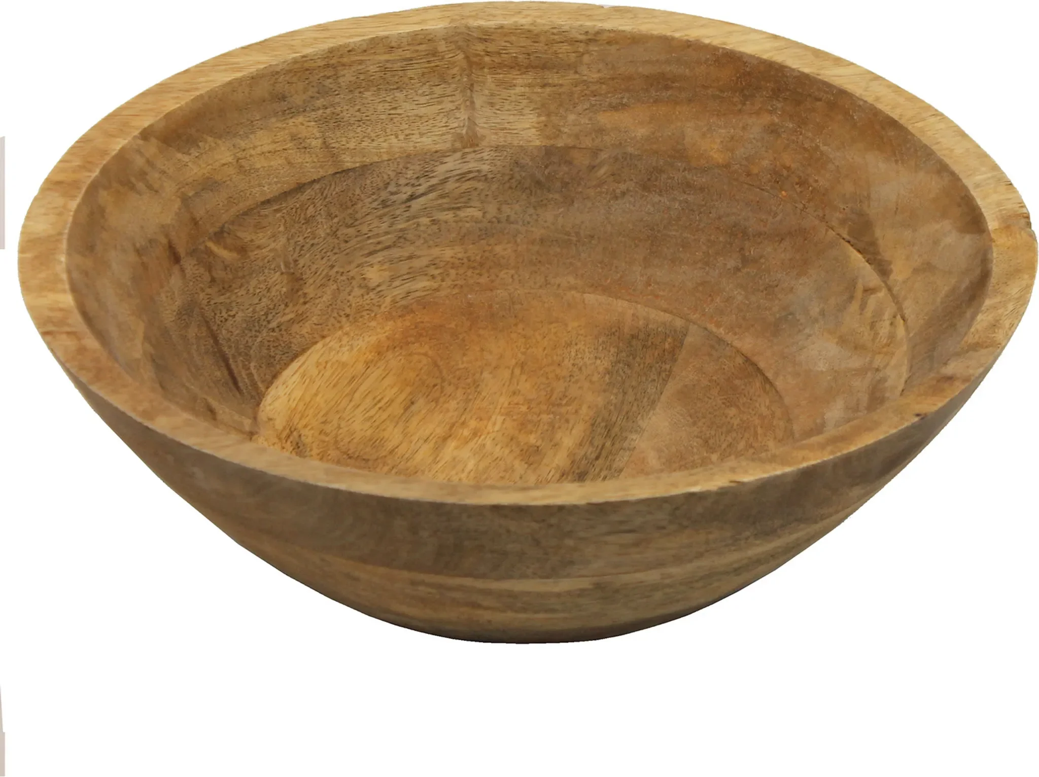 Mango-Holzschale Ø 30 cm – Natur, Höhe 10 cm