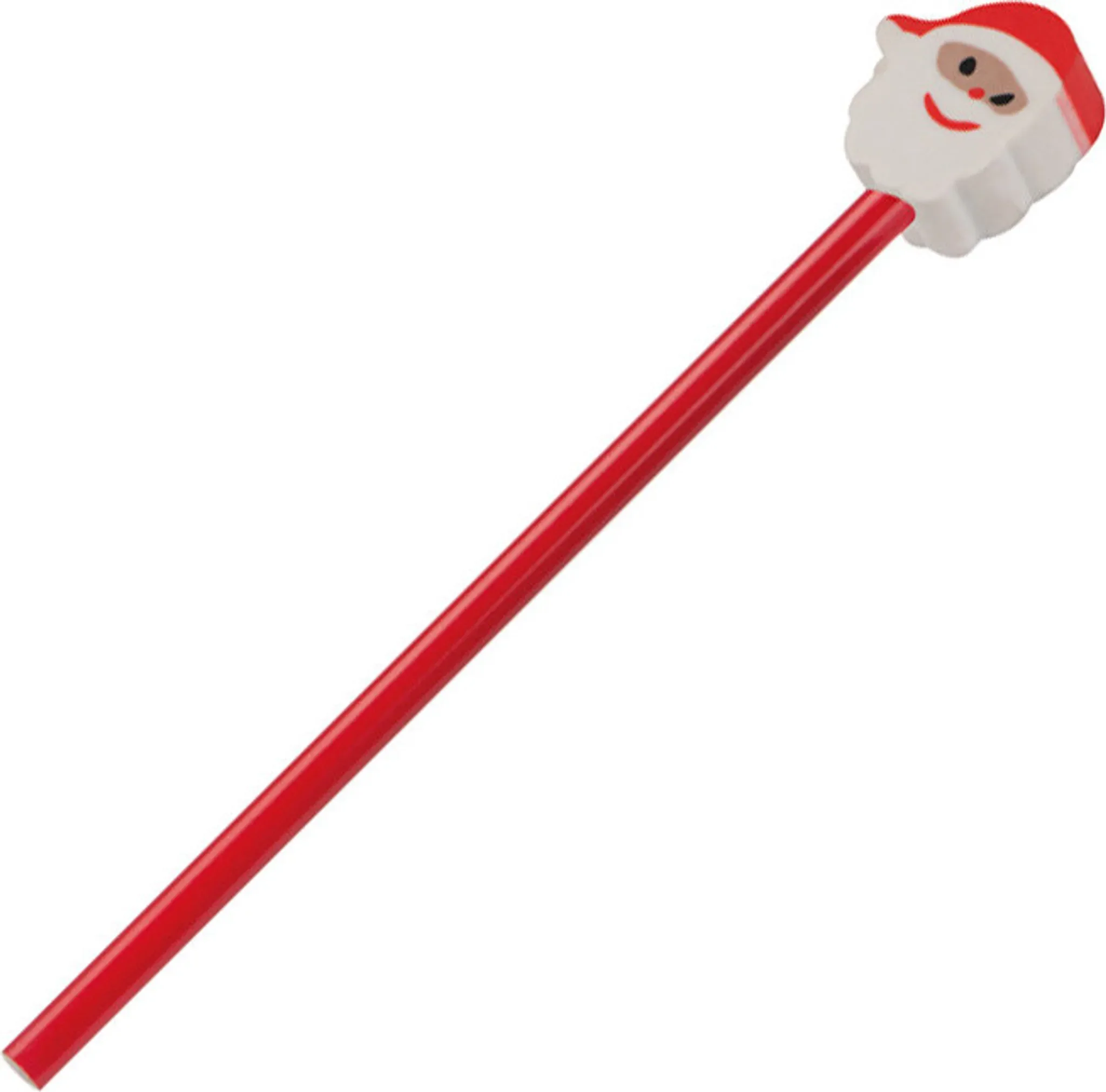 Bleistift HB mit Weihnachtsmann-Radierer